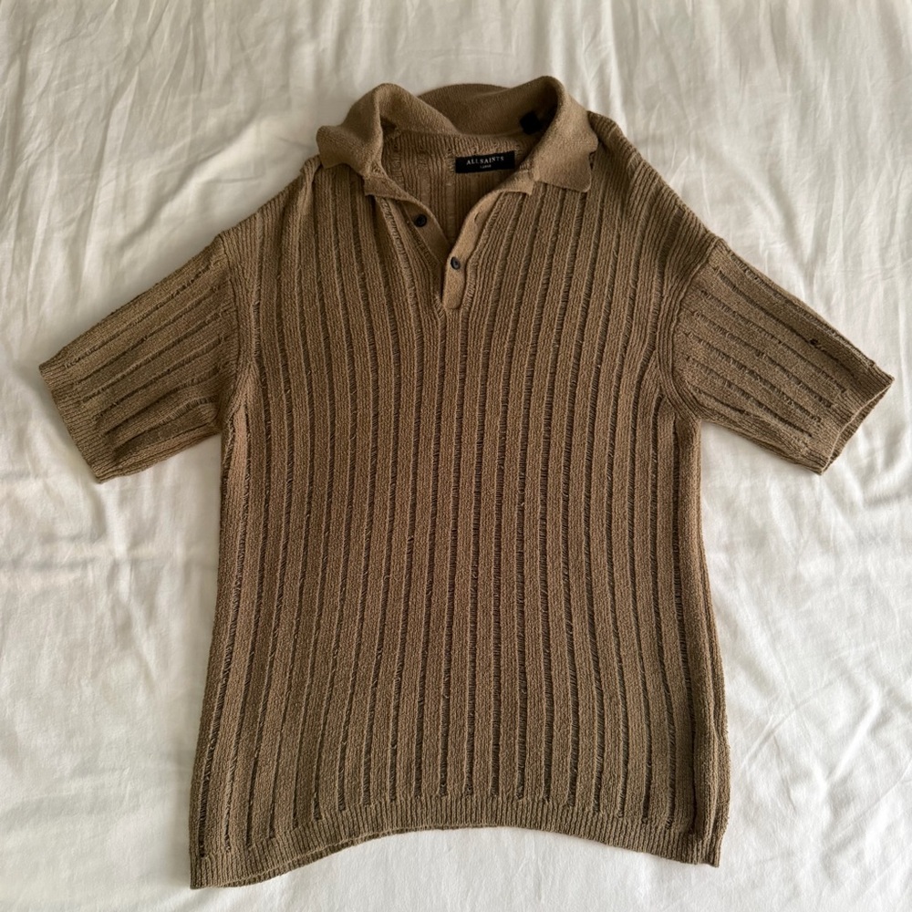 All Saints Miller Short Sleeve Polo